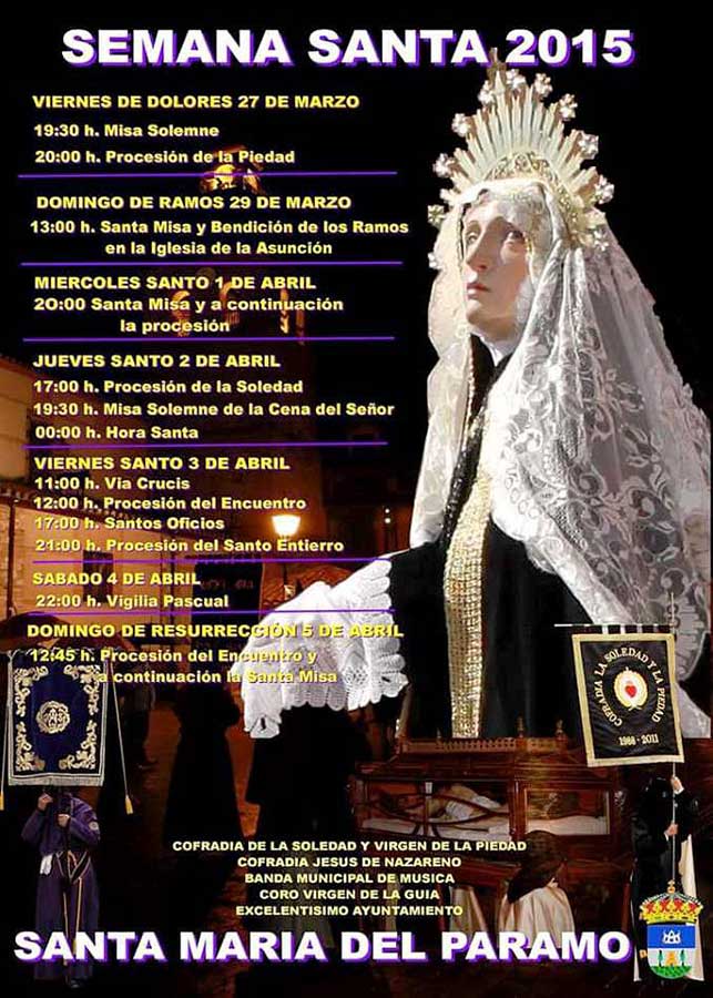 Semana Santa en Santa María del Páramo 2015 Santa María del Páramo